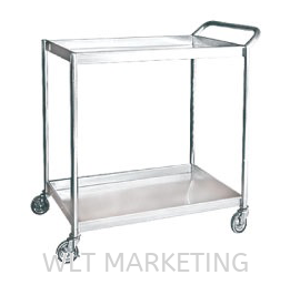 Stainless Steel 2 Tiers Trolley 2TT-1104/SS Luggage & House Keeping Trolley Hotel Supply Johor Bahru (JB), Malaysia, Taman Ekoperniagaan Supplier, Suppliers, Supply, Supplies | WLT Marketing Sdn Bhd