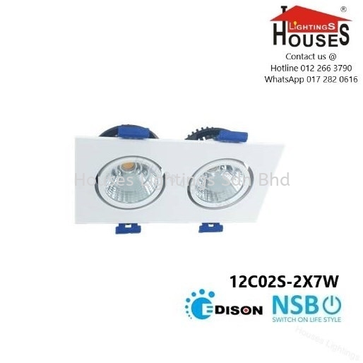 NSB 12C02 SQ 2X7W (DL WW) EYEBALL NSB Led Eyeball Selangor, Malaysia, Kuala Lumpur (KL), Puchong Supplier, Suppliers, Supply, Supplies | Houses Lightings Sdn Bhd