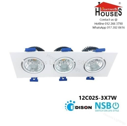NSB 12C02 SQ 3X7W (DL WW) EYEBALL NSB Led Eyeball Selangor, Malaysia, Kuala Lumpur (KL), Puchong Supplier, Suppliers, Supply, Supplies | Houses Lightings Sdn Bhd
