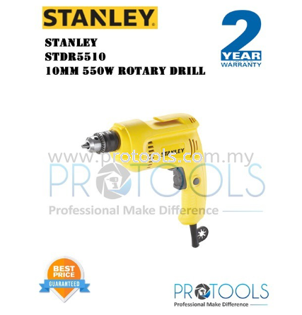 STDR5510-XD STANLEY 10MM 550W ROTARY DRILL Drills / Drivers CORDED TOOLS POWER TOOLS Johor Bahru (JB), Malaysia, Senai Supplier, Suppliers, Supply, Supplies | Protools Hardware Sdn Bhd