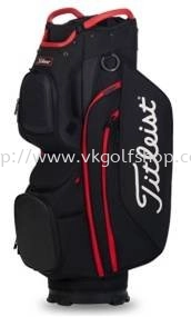 Titleist Cart 15 Cart Bag Model TB20CT8-006 Color BLACK/ BLACK/ RED