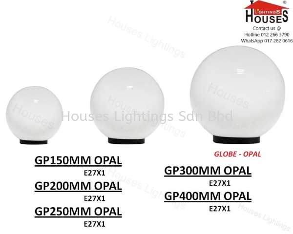 GLOBE - OPAL Gate Light Selangor, Malaysia, Kuala Lumpur (KL), Puchong Supplier, Suppliers, Supply, Supplies | Houses Lightings Sdn Bhd