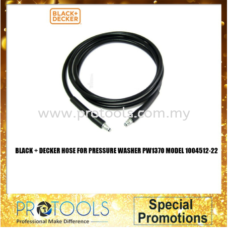 BLACK + DECKER HOSE FOR PRESSURE WASHER PW1370 MODEL 1004512-22- ORINGINAL GARDENING ACCESSORIES OUTDOOR EQUIPMENT Johor Bahru (JB), Malaysia, Senai Supplier, Suppliers, Supply, Supplies | Protools Hardware Sdn Bhd