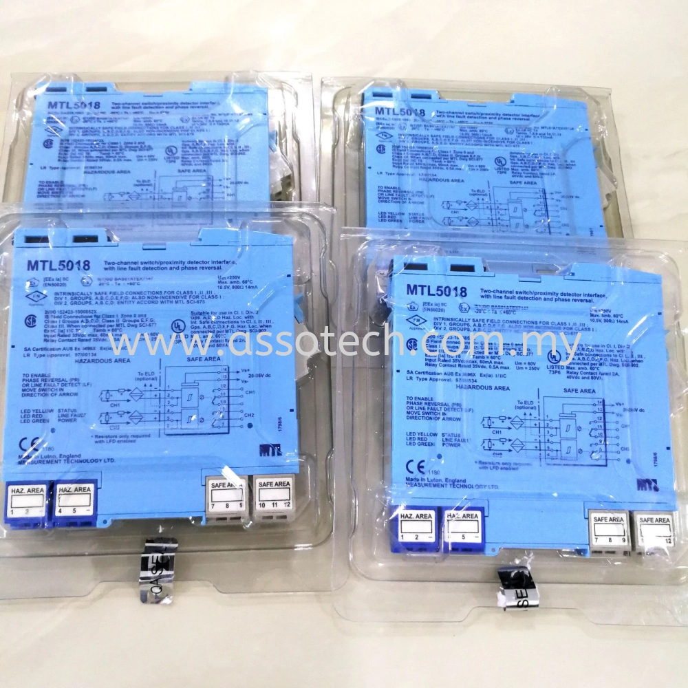 MTL Barrier, MTL5018, MTL5018AC MTL Instruments Malaysia, Penang ...