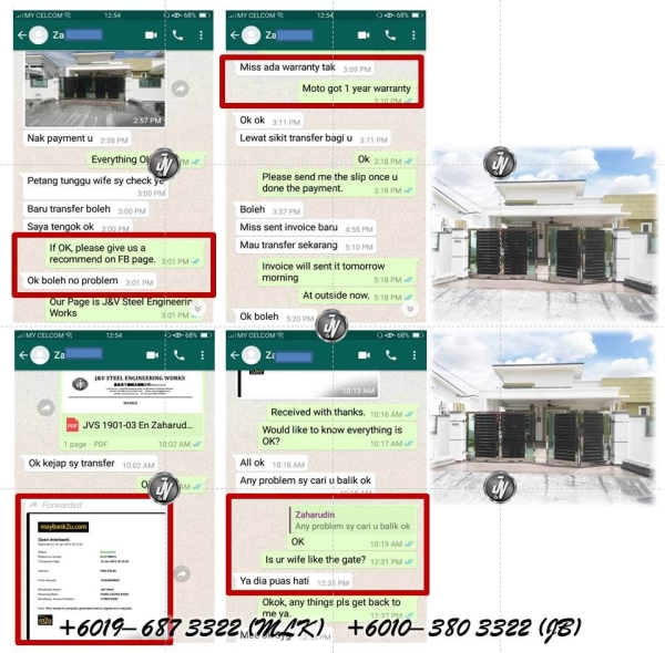 Testimonial 2 Testimonial Melaka, Malaysia, Durian Tunggal Installation, Services, Supplier, Specialist | J & V Steel Engineering Works