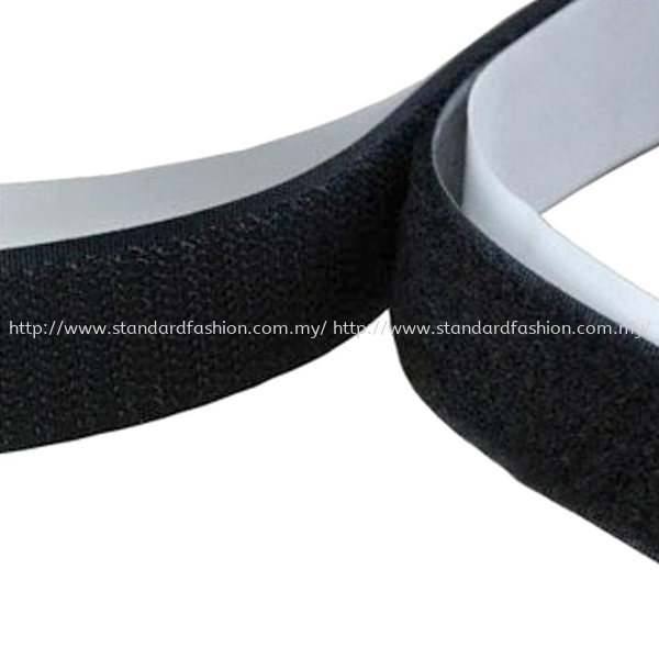 Hook & Loop with Glue - Black (Assorted Sizes)  Fastener Tape Hook & Loop  Selangor, Malaysia, Kuala Lumpur (KL), Klang Supplier, Suppliers, Supply, Supplies | Standard Fashion Trading Sdn Bhd