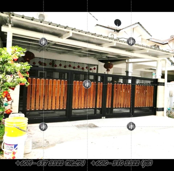  Folding Gate (M-Gate) Gate Melaka, Malaysia, Durian Tunggal Installation, Services, Supplier, Specialist | J & V Steel Engineering Works