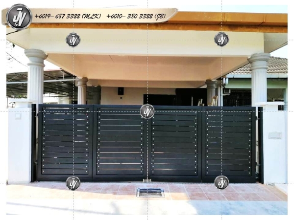  Folding Gate (M-Gate) Gate Melaka, Malaysia, Durian Tunggal Installation, Services, Supplier, Specialist | J & V Steel Engineering Works