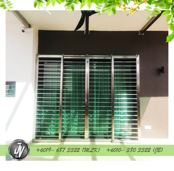  Stainless Steel Door  Grill Melaka, Malaysia, Durian Tunggal Installation, Services, Supplier, Specialist | J & V Steel Engineering Works