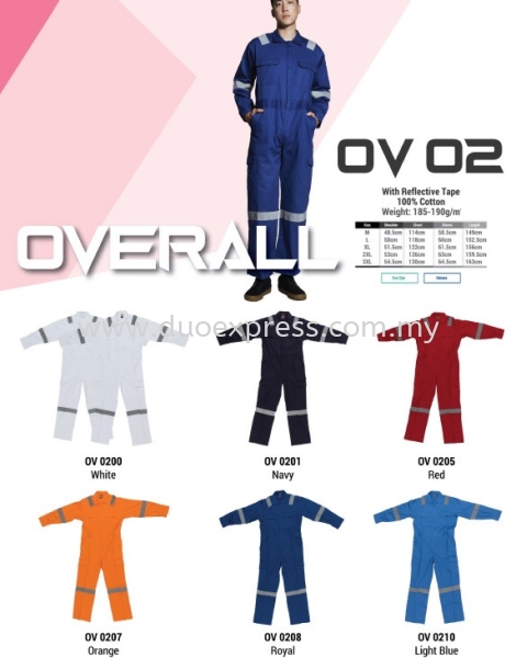 OV02 Factory Overall Jacket dan Overall Pekerja Kilang Baju Uniform Custom KL PJ  Malaysia, Selangor, Kuala Lumpur (KL), Petaling Jaya (PJ) Supplier, Suppliers, Supply, Supplies | Duo Express