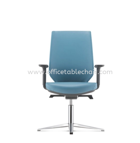 ZENITH VISITOR PU ERGONOMIC CHAIR C/W 4 PRONGED ALUMINIUM BASE AZN 8214P