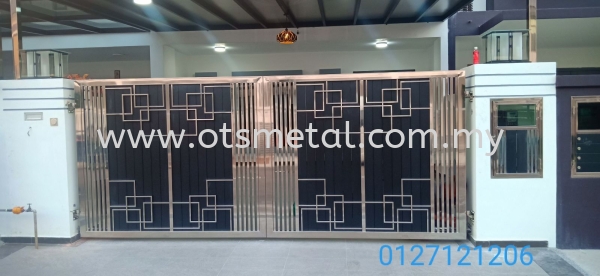 SSG036 Stainless Steel Gate Johor Bahru (JB) Design, Supplier, Supply | OTS Metal Works