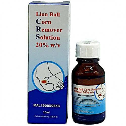 LION BALL CORN REMOVER SOLUTION 20% w/v (Warts, Corns & Calluses) 15 ml  CORNCAP & CALLUS FOOT PERSONAL CARE Puchong, Selangor, Kuala Lumpur (KL), Malaysia Wholesaler, Supplier, Supplies, Supply | NANG HIN MEDICAL SDN BHD