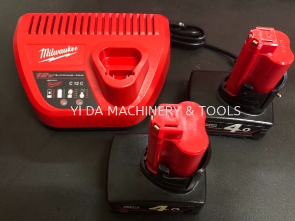 Milwaukee C12C M12 Charger&bettery Power Tools Kuala Lumpur (KL), Malaysia, Selangor, Kepong Supplier, Suppliers, Supply, Supplies | YI DA MACHINERY & TOOLS