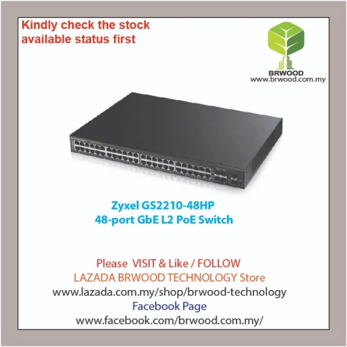 Zyxel GS2210-48HP: 48-port GbE L2 PoE Switch