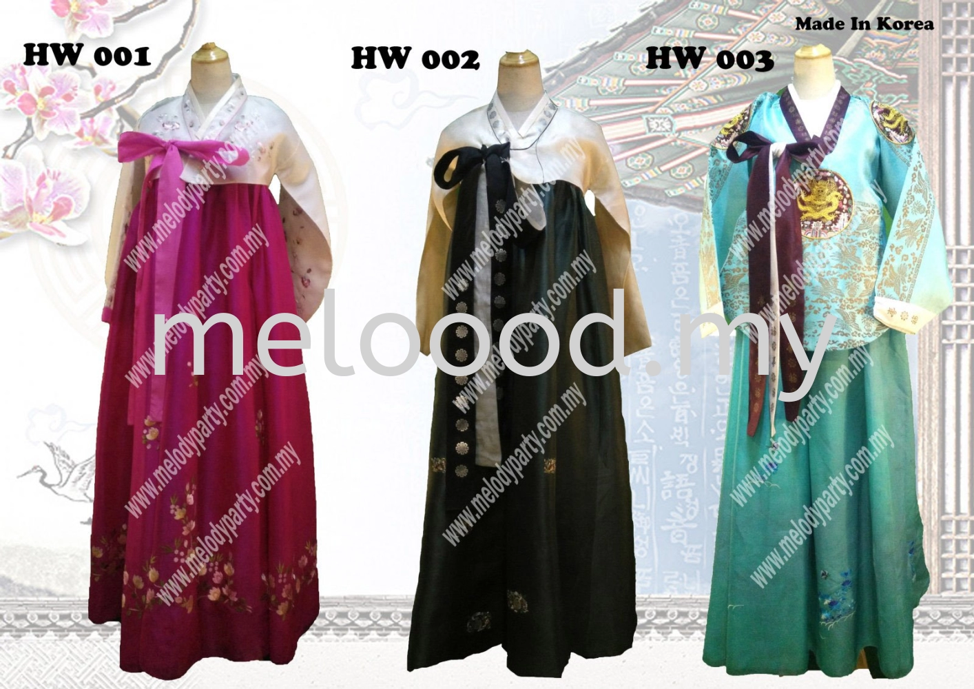 HANBOK HW 001 -HW 003