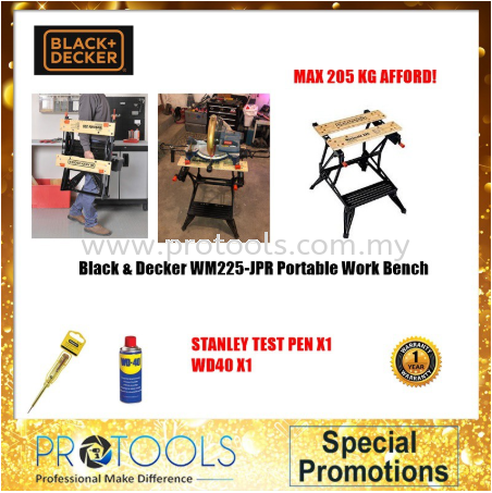WM225 BLACK & DECKER WORK MATE TABLE SAW CORDED POWER TOOLS Johor Bahru (JB), Malaysia, Senai Supplier, Suppliers, Supply, Supplies | Protools Hardware Sdn Bhd