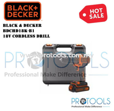 BDCHD18K-B1 BLACK AND DECKER 18V CORDLESS DRILL