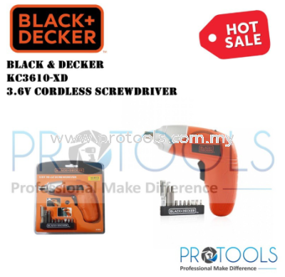 KC3610-XD BLACK & DECKER 3.6V CORDLESS SCREWDRIVER