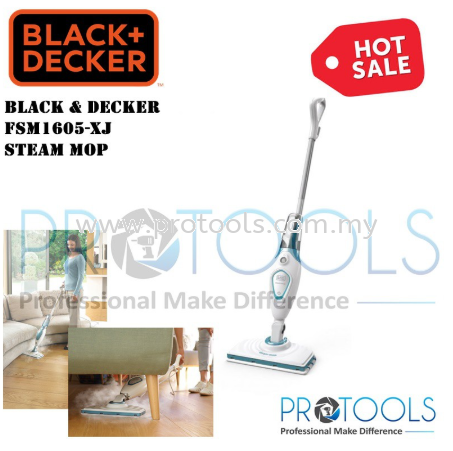 FSM1605-XJ BLACK & DECKER STEAM MOP Others Johor Bahru (JB), Malaysia, Senai Supplier, Suppliers, Supply, Supplies | Protools Hardware Sdn Bhd