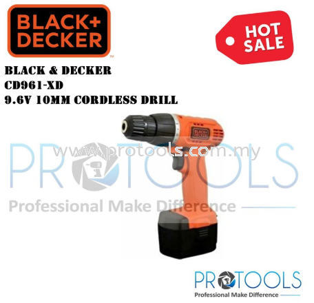 CD961-XD BLACK & DECKER 9.6V 10MM NiCd CORDLESS DRILL Drills / Drivers CORDLESS TOOLS POWER TOOLS Johor Bahru (JB), Malaysia, Senai Supplier, Suppliers, Supply, Supplies | Protools Hardware Sdn Bhd