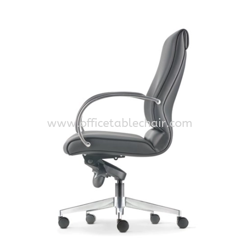 KLAIR EXECUTIVE MEDIUM BACK PU CHAIR WITH ALUMINIUM BASE KL-2L