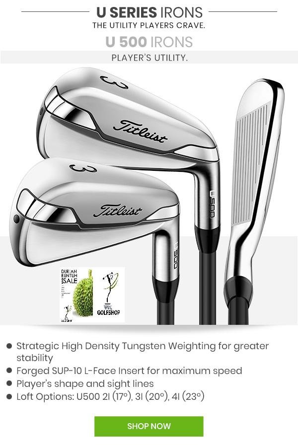 TITLEIST U500 UTILITY IRONS PROJECT X SMOKE BLACK 80 HY 6.0 Flex No 4 23 Degrees