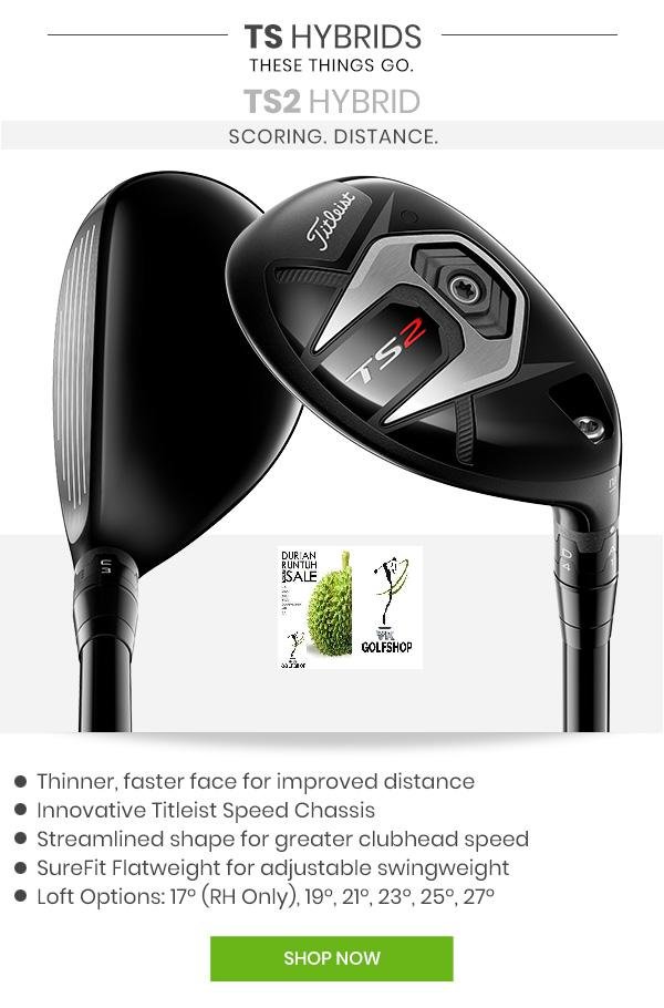 Titleist TS2 Hybrids No 19 Degrees regular or stiff flex MITSUBISHI TENSEI AV BLUE 70 HY