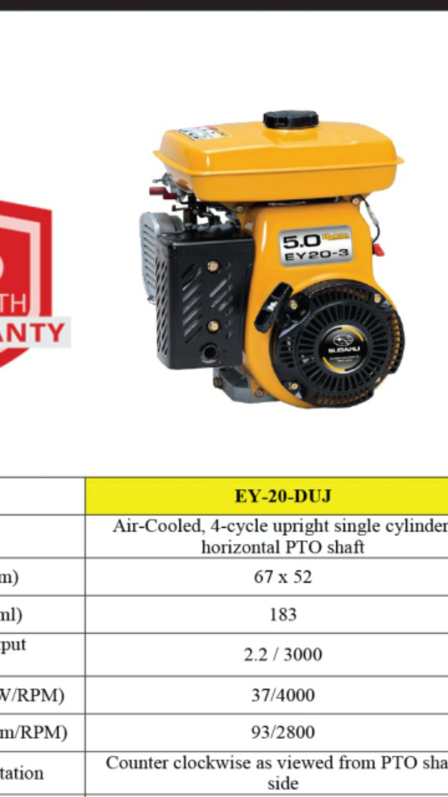 Robin Engine Ey20 Others Johor Bahru Jb Malaysia Supplier Supply Wholesaler Chuan Heng Hardware Paints