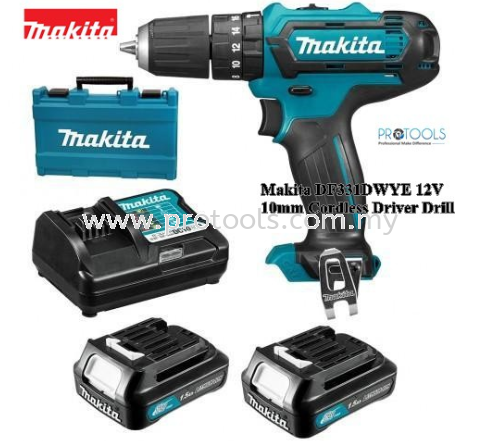 Makita DF331DWAE 12V 10mm Cordless Driver Drill 1 CHARGER + 2 PCS 2.0AH BATTERY Drills / Drivers Tools POWER TOOLS Johor (JB), Malaysia, Senai Supplier, Suppliers, Supply, Supplies | Protools Hardware Sdn Bhd