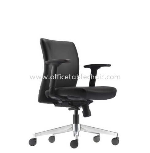 ERGO EXECUTIVE LOW BACK PU CHAIR WITH ALUMINIUM DIE-CAST BASE ER382L