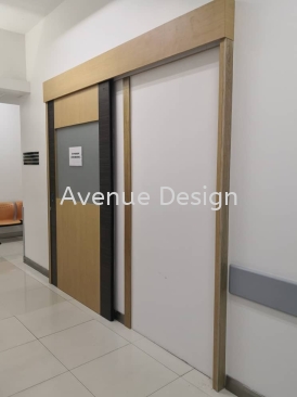 Partition Slide Door Works at Hospital Shah Alam