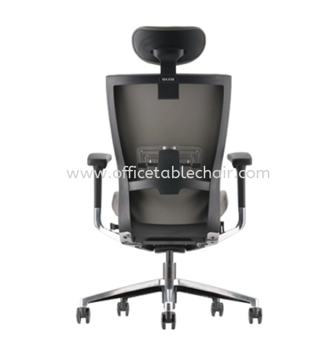 MAXIM HIGH BACK PU ERGONOMIC OFFICE CHAIR C/W ALUMINIUM BASE AMX 8110P-18D