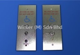 Rectangular Hall Buttons Faceplates Lift Frames, Lift Doors and Parts Johor Bahru (JB), Malaysia, Masai Supplier, Suppliers, Supply, Supplies | Winler (M) Sdn Bhd