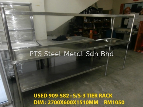 USED S/S 3 TIER RACK