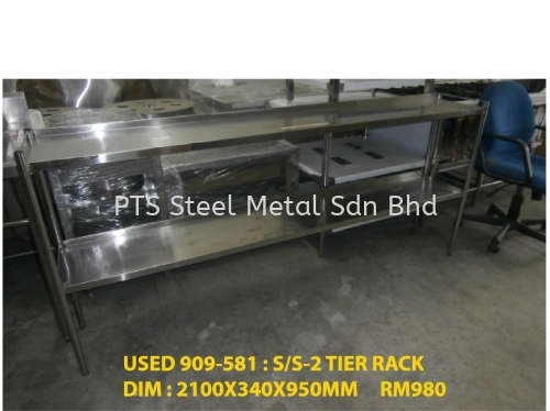 USED S/S 2 TIER RACK