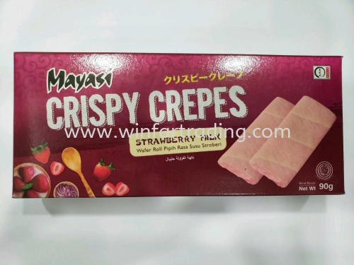 MIYASI CRISPY CREPES STRAWBERRY MILK