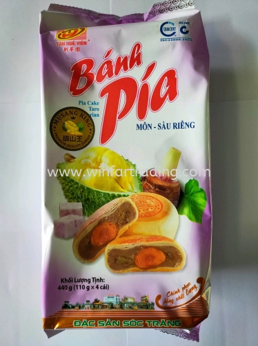 MUSANG KING DURIAN PIA WITH YOLK TARO 440G (4PES)