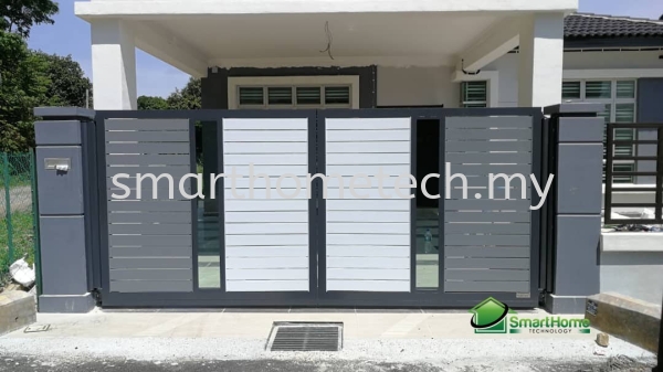 Fully Aluminium Gate(Glass Art) MY@Gate  Aluminium Gate Melaka, Malaysia Supplier, Supply, Supplies, Installation | SmartHome Technology Solution