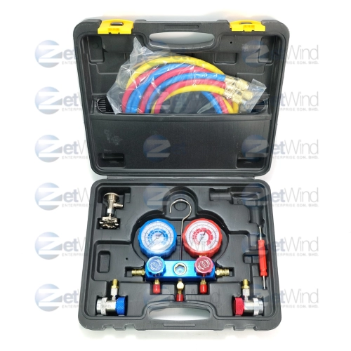 [CODE:260010] MANIFORD SET R134A W/COUPLER BLACK BOX_ZW-260010