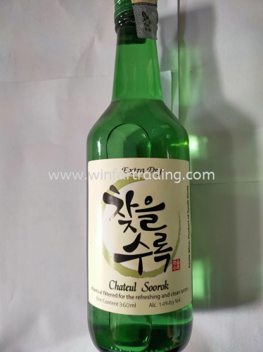 KOREAN CHATEUL SOOROK EXTRA DRY 14% 360ML