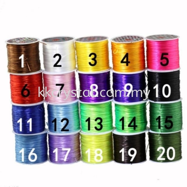 Elastic string, 50 Meters Crystal String for Gemstones Beads & Beading Needles 5.0 Elastic String Strings Kuala Lumpur (KL), Malaysia, Selangor, Klang, Kepong Wholesaler, Supplier, Supply, Supplies | K&K Crystal Sdn Bhd