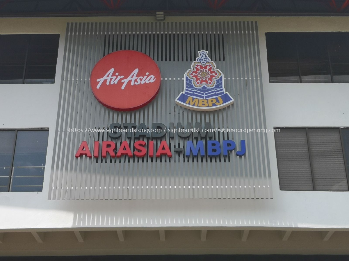 Stadium Air Asia Mbpj 3d Led Conceal Box Up Letting Signage At Petaling Jaya Led Conceal