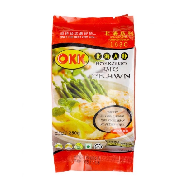 VEGETARIAN HOKKAIDO BIG PRAWN OKK BRAND (vegetarian) Frozen Food Sarawak, Malaysia, Kuching, Johor Bahru, JB Supplier, Suppliers, Supply, Supplies | Foodmen Sdn Bhd