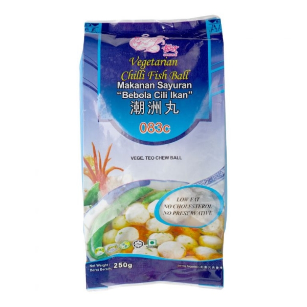 VEGETARIAN CHILLI FISH BALL-250G OKK BRAND (vegetarian) Frozen Food Sarawak, Malaysia, Kuching, Johor Bahru, JB Supplier, Suppliers, Supply, Supplies | Foodmen Sdn Bhd