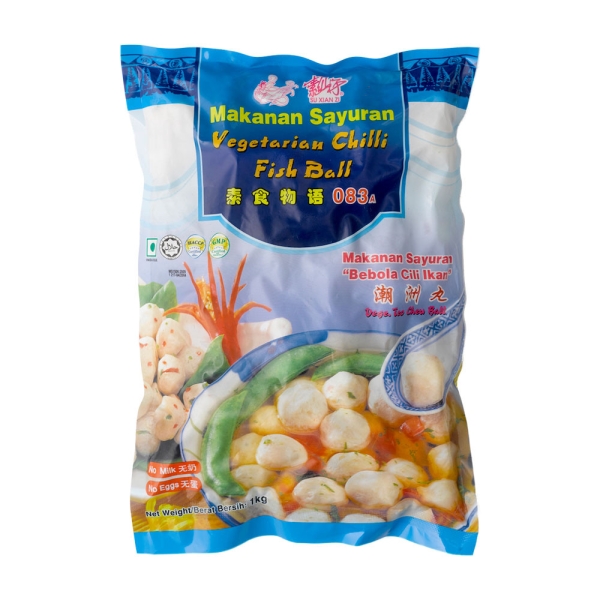 VEGETARIAN CHILLI FISH BALL-1KG OKK BRAND (vegetarian) Frozen Food Sarawak, Malaysia, Kuching, Johor Bahru, JB Supplier, Suppliers, Supply, Supplies | Foodmen Sdn Bhd