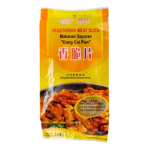 VEGETARIAN MEAT SLICE - XIANG CUI PIAN-250G OKK BRAND (vegetarian) Frozen Food Sarawak, Malaysia, Kuching, Johor Bahru, JB Supplier, Suppliers, Supply, Supplies | Foodmen Sdn Bhd