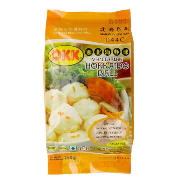 VEGETARIAN HOKKAIDO BALL OKK BRAND (vegetarian) Frozen Food Sarawak, Malaysia, Kuching, Johor Bahru, JB Supplier, Suppliers, Supply, Supplies | Foodmen Sdn Bhd