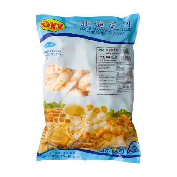 VEGETARIAN BIG PRAWN OKK BRAND (vegetarian) Frozen Food Sarawak, Malaysia, Kuching, Johor Bahru, JB Supplier, Suppliers, Supply, Supplies | Foodmen Sdn Bhd