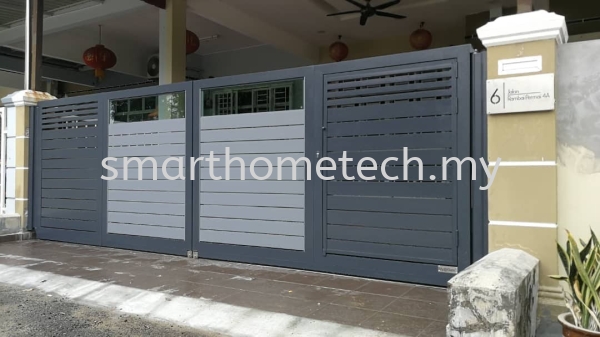 Fully Aluminium Gate(Glass Art) Others Melaka, Malaysia Supplier, Supply, Supplies, Installation | SmartHome Technology Solution